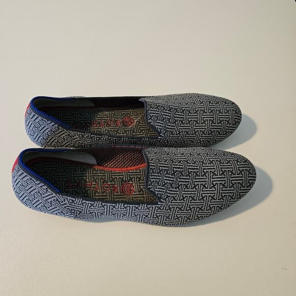 Rothy's Charcoal Grid Loafers Size 10.5 - Picture 3 of 9